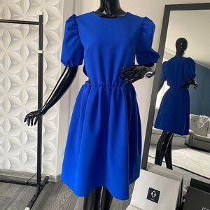 Elegant Blue Dress, Made in Europe, Size - M/P